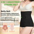 thumbnail image 2 of 2 in 1 Postpartum Belly Band Wrap(Black), C-Section Support Belt, Post Partum Support Recovery Waist/Pelvis Belt, Belly Band Binder Girdle Stomach XL, 2 of 7