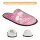 thumbnail image 3 of Fotbe Pink Glitter Pantuflas Peludas para Mujer con Estampado, Zapatillas de Peluche, Zapatos de Invierno para Casa, Uso Interior y Exterior-Large, 3 of 8