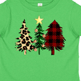 thumbnail image 4 of Inktastic Three Christmas Trees in Plaid and Leopard Print Boys or Girls Toddler T-Shirt, 4 of 5