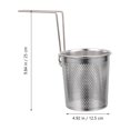 thumbnail image 2 of IFANLANDOR Ramen Noodles Strainer Simple Design Silver Stainless Steel 1Pack, 2 of 8