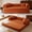Orange, variant on 78.8" Convertible Sofa Bed, Convertible Boneless Modular Sectional Futon Loveseat, Sleeper Couch for Living Room Bedroom, No Assembly Required, Tangerine
