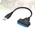 thumbnail image 2 of FELTECHELECTR Cable de datos para disco duro USB 3.0 a SATA, cable de conexión, puerto serie, Easy Drive Line (negro), 2 of 6