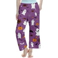 thumbnail image 5 of Gelikeya Pajama Pants Kids Boys Girls Halloween Themed Loungewear Pants Relaxed Fit Nightiewear 3-14Y (Purple, 12-14 Years), 5 of 5