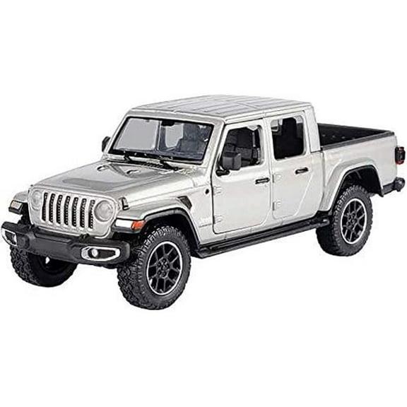 2021 Jeep Gladiator Overland (Hard Top), Silver - Motor Max 79365SV - 1/27 scale Diecast Model Toy Car