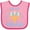 Pink and Fuchsia, variant on Inktastic My 1st Hanukkah with Menorah and Stars Boys or Girls Baby Bib