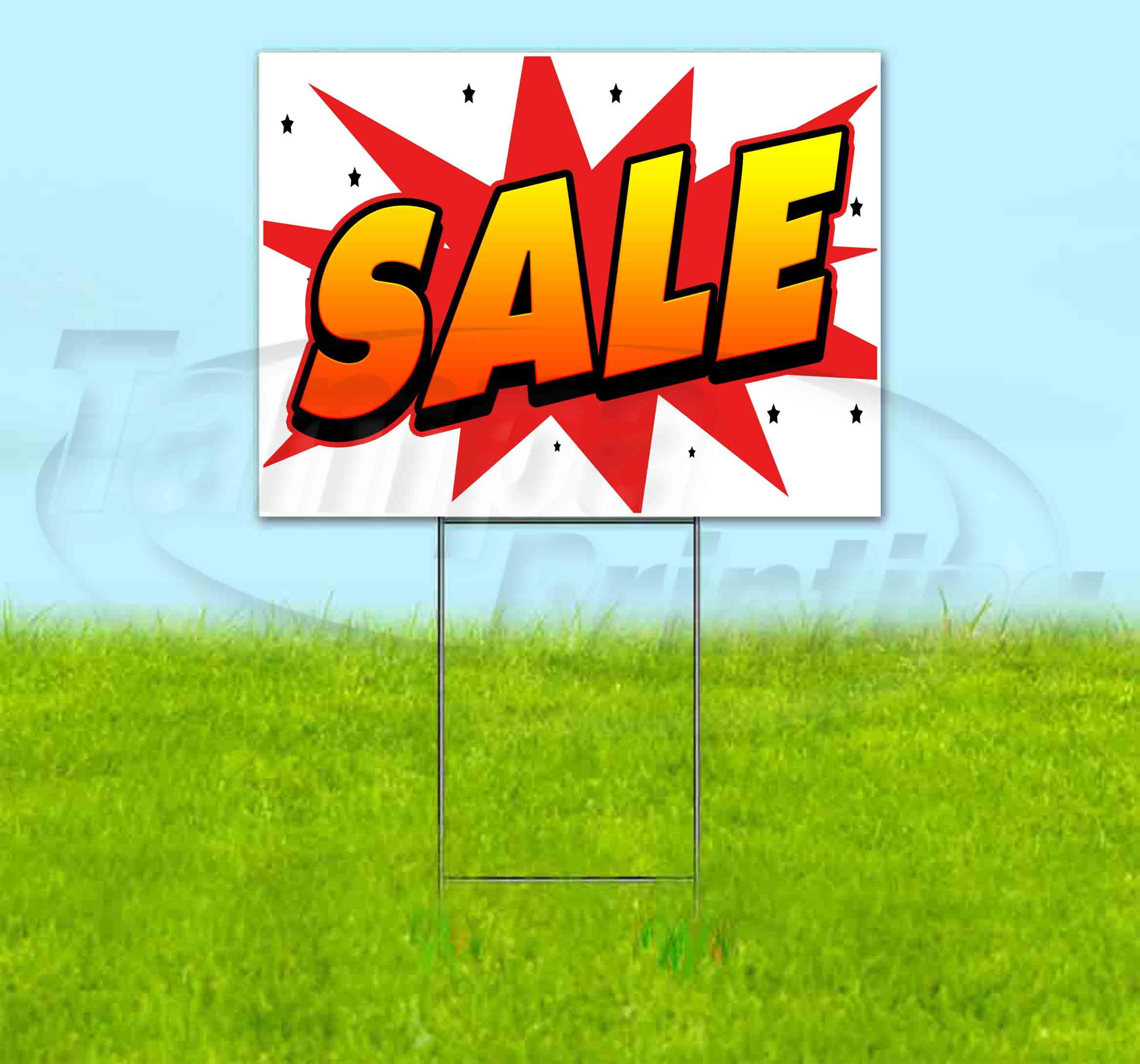 Wbg Sale (18" x 24") Yard Sign, Includes Metal Step Stake