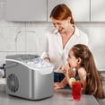 thumbnail image 6 of Moifoi Ice Maker Countertop , Portable Ice Machine 26.5lbs/24H, Ready in 6 Mins/9 Pcs with Self-Cleaning,Gray, 6 of 8