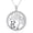 Silver, variant on 925 Silver Plated Cute Panda Chain Necklace Tree Shinny Pendant Gift-Silver
