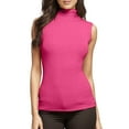 thumbnail image 1 of RMGVDSD Summer Tank Tops For Women Sleeveless Turtleneck T-Shirt Basic Stretch Layer Shirt Solid Color Womens Tank Tops Blouses Fashion Tank Top, 1 of 2