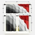 thumbnail image 2 of 36 Kitchen Curtains Abstract Black White and Red Window Curtains and Valances Set of 3 Modern Art Background Short Tier Curtain Vintage Small Kitchen Decor, 2 of 6