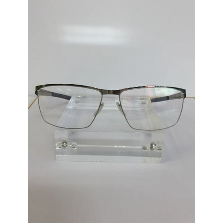 New IC Berlin model Sven chrome silver Titanium metal Eyeglasses 57mm OUP