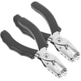 thumbnail image 4 of Shisuyan 2pcs Metal Hole Punch Tool Black with Soft Grip Handle for Paper Punching, 4 of 9