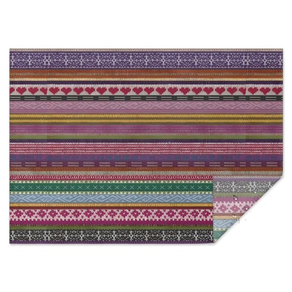 Boho Bohemia Geometric Line Art Rectangle Tablecloth 60"x84",Waterproof Polyester Rectangle Table Cloth, Wipeable Spillproof Polyester Tablecloth for Dining, Camping, Indoor and Outdoor