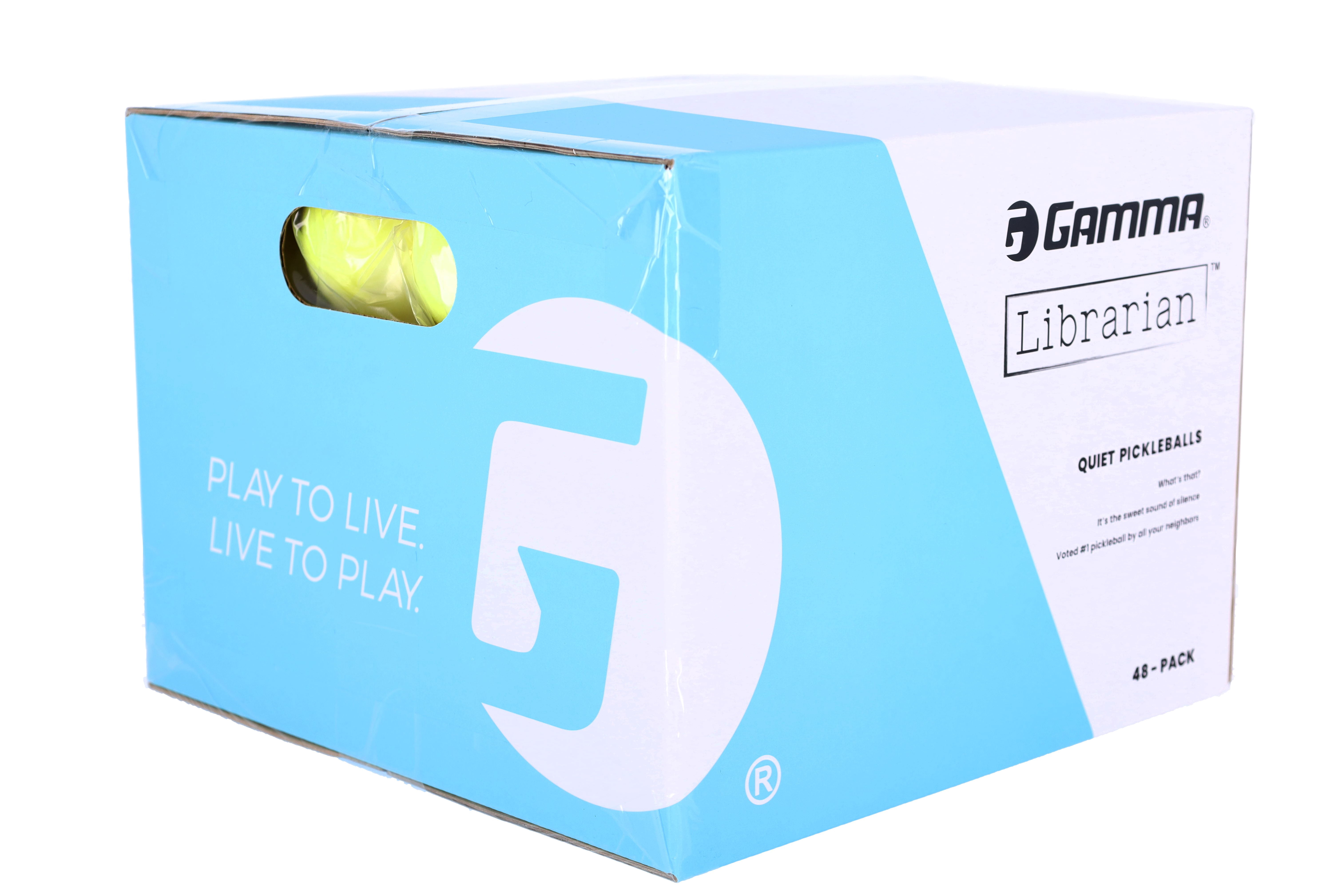 GAMMA Librarian Foam Pickleball Balls, Foam Balls for Pickleball Practice, Box of 48