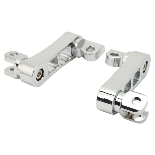 360 Adjustable Foot Pegs Bracket, Aluminum Motorcycle Highway Foot Peg Mount Kit Engine Guard Foot Pegs Extension Bracket for Touring
