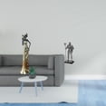 thumbnail image 2 of Figura decorativa ligera de una dama caballero tribal africana, ideal para decorar el hogar, hoteles, entradas, chimeneas, dormitorios o como regalo d, 2 of 8