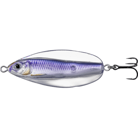 LiveTarget Erratic Shiner- Casting Spoon 2 3/4 3/4oz Silver/Violet