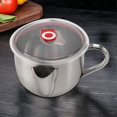 thumbnail image 2 of 1000Ml Multifunction 304 Stainless Steel Gravy Oil Soup Fat Separator Grease Oiler Filter Strainer B, 2 of 5