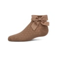 thumbnail image 3 of MeMoi Girls Pointelle Soft Stretch Cotton Anklet Socks - Girls - Female, 8, Tan, 3 of 11