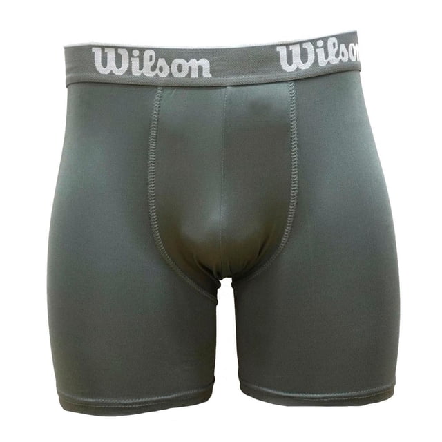 Bóxer Wilson para Hombre, Gris Liso Talla EG