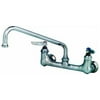T&S Brass Wall Mount Double Pantry Faucet with Swing Nozzle