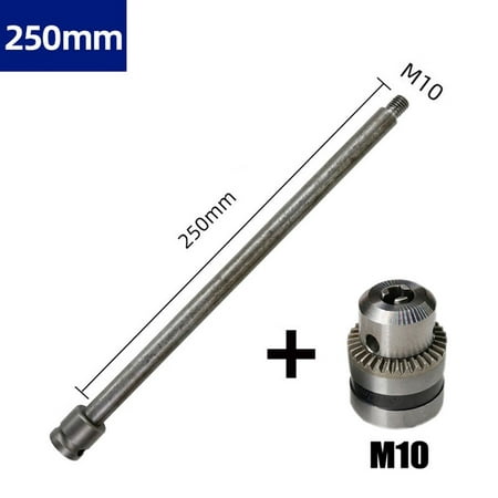 

Goodhd M10Chuck Deep Hole Drilling Extension Connect Rod Hex Extention Holder 150-600mm
