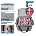 thumbnail image 3 of Insulated Lunch Bag for Men /Women Leakproof Lunch Box Freezable Lunch Organizer Reusable,Grey 30L, 3 of 6