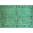 thumbnail image 1 of Ahgly Company Indoor Rectangle Oriental Turquoise Blue Industrial Area Rugs, 5' x 8', 1 of 4