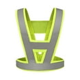 thumbnail image 2 of TOPTIE V Shape Reflective Vest High Visibility Cycling Safety Vest Running Gear, Universal Size-NeonGreen-1Pc, 2 of 7