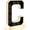 C-Black, variant on Solar Powered House Numbers for Outside Light Up, CARPESUN Waterproof Modern LED Backlit Address Signs, 300LM Large Exterior Illuminated Number Plate for Door, Home, Apartment (8-Black)