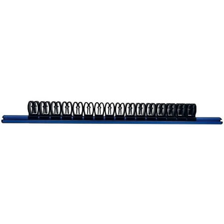

Industro Magnetic Tools Holder Organizer 457Mm Aluminum Rail With 16 Clips And Keeps Your Tool Box Organized - Blue