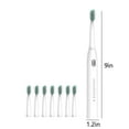 thumbnail image 3 of Xihbxyly Cepillo de Dientes Eléctrico, 8 Cabezales, 5 Modos de Limpieza, Resistencia Al Agua Ipx7, 60 Días de Batería, Carga Usb, Blanqueamiento Profundo, Cuidado Dental Sensible, Uso para Adultos, B, 3 of 7