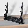 thumbnail image 4 of Solid Wood Samurai Stand Desktop Bracket Support Rack for Wakizashi Tanto Black, 4 of 6