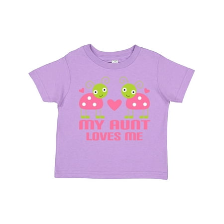

Inktastic My Aunt Loves Me Gift Toddler Toddler Girl T-Shirt