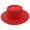 Z1_Red, variant on Flat Top Sun Hat for Women Fashion French Dome Hat Straw Fedora Hat Summer Wide Brim Beach Hat