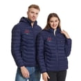 thumbnail image 2 of Heisall Womens Winter Heated Jackets Single Control 8-Zone USB Smart Thermostat Electric Heating Thermal Coats Detachable Hood Long Sleeve Outdoor Thermal Wear, 2 of 5