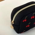 thumbnail image 4 of Cherry Embroidery Coin Purse PU Leather Trend Short Zipper Wallet Women Cute Mini Wallet Simple Fashion Wallets, 4 of 7