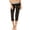 Black, variant on Umbro Women's Contrast Fitted Lounge Capri Pant