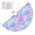 thumbnail image 3 of Yiaed Watercolor Sea Shells 1 Print Christmas Tree Skirt , Tree SkirtsTree Mat for Christmas Winter Holiday Indoor Decorations-36", 3 of 7