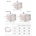thumbnail image 3 of Pink Striped Toaster Cover 2 Slice, Modern White Striped Abstract Art Aesthetics Dustproof Bread Machine Oven Cover with Storage Pockets, Fits Most Kitchen Toasters Protector, 3 of 5