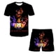thumbnail image 1 of Conjuntos de ropa de dibujos animados de Five Night At Freddy para niños y niñas, camisetas de juego terroist de verano, pantalones cortos, trajes de 2 piezas, trajes informales FNAF 8T Gao Jinjia LED, 1 of 2