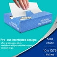 thumbnail image 3 of [500 Pack] Interfolded Food and Deli Dry Wrap Wax Paper Sheets with Dispenser Box, 12 X 10.75 Inch, 3 of 7