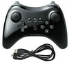 EEEKit Wireless Wii U Pro Controller Joystick Gamepad for Nintendo Wii U(Black)