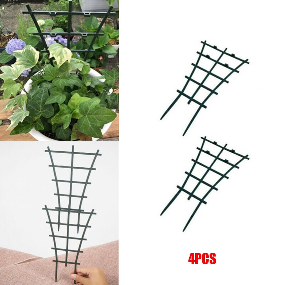 4Pcs Plant Support Rack Garden Plastic Trellis Flower Vines Climbing Stand Frame 