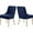 Navy, variant on Meridian Furniture Owen 19.5"H Velvet Dining Chair in Black (Set of 2)