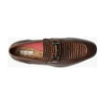 thumbnail image 5 of Stacy Adams Feronte Moc Toe Bit Slip On Croco Print Leather Cognac 25623-221, 5 of 8