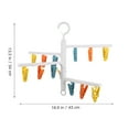thumbnail image 2 of Raindrops 1Pc Windproof Plastic Clip for Clothes Rack White PP Rotatable and, 2 of 8