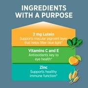 Ocuvite Eye Vitamins and Mineral Supplement With Lutein and Antioxidants for Eye Health, 120 Tablets