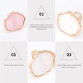 thumbnail image 3 of Shisuyan 2pcs Resin Nail Art Ring Palettes Shell Marble Finger Ring Plate Mixing Palettes, 3 of 8