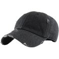 thumbnail image 1 of Gorra vaquera negra vintage desgastada KBETHOS KBE, 1 of 7